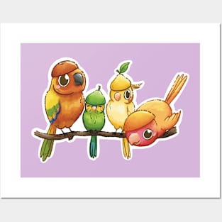 Birds in Fruit Hats Posters and Art